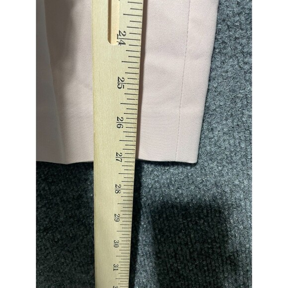 Express Pants Womens 2 Pink Columnist Ankle Office Stretch Capsule Preppy Causal - Picture 9 of 12